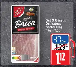 Scheck-in-Center Gut & Günstig Delikatess Bacon Angebot