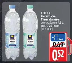 Scheck-in-Center EDEKA Herzstücke Mineralwasser Angebot