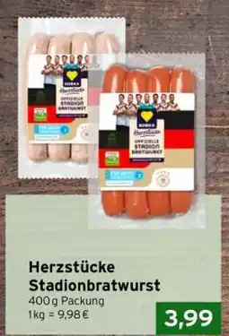 CAP Markt Herzstücke Stadionbratwurst Angebot
