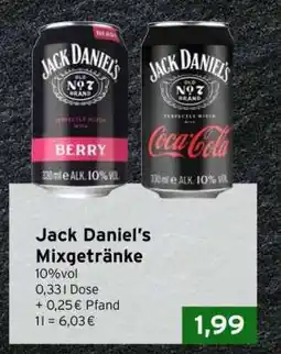 CAP Markt Jack Daniel's Mixgetränke Angebot