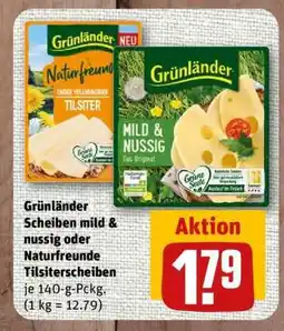nahkauf Grünländer Scheiben mild & nussig oder Naturfreunde Tilsiterscheiben Angebot