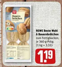 nahkauf REWE Beste Wahl 6 Bauernbrötchen Angebot