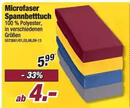 Poco Microfaser Spannbetttuch Angebot