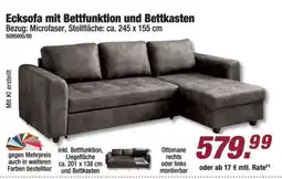 Poco Ecksofa mit Bettfunktion und Bettkasten Angebot