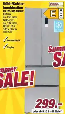Poco Kühl-/Gefrierkombination FD 185-395 EIXDNF Angebot