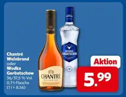 Combi Chantré Weinbrand oder Wodka Gorbatschow Angebot