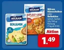 Combi Milram Käsescheiben oder Reibekäse Angebot