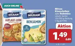Combi Milram Käsescheiben oder Reibekäse Angebot
