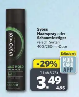 Combi syoss Haarspray oder Schaumfestiger Angebot