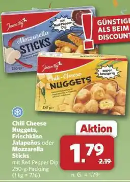 Combi Chili Cheese Nuggets, Frischkäse Jalapeños oder Mozzarella Sticks Angebot