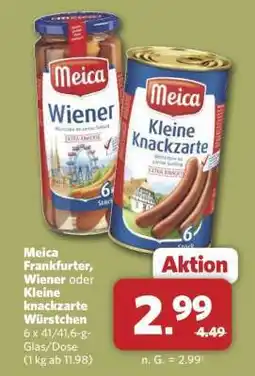Combi Meica Frankfurter, Wiener oder Kleine knackzarte Würstchen Angebot