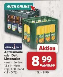 Combi Apfelschorle oder Deit Limonaden Angebot