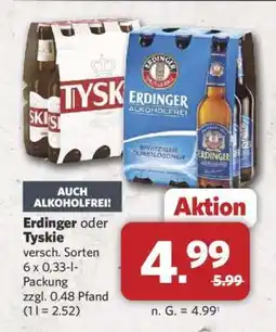 Combi Erdinger oder Tyskie Angebot