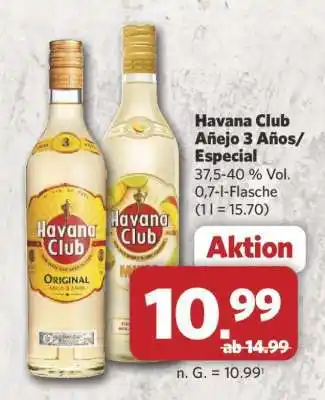 Combi HAVANA CLUB Añejo 3 Años/Especial Angebot