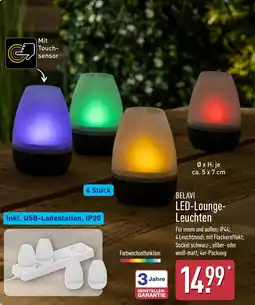 Aldi Nord BELAVI LED-Lounge- Leuchten Angebot