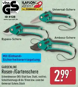 Aldi Nord GARDENLINE Rosen-/Gartenschere Angebot