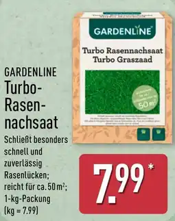 Aldi Nord GARDENLINE Turbo- Rasennachsaat Angebot