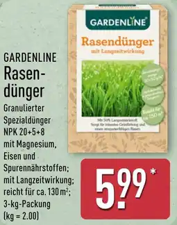 Aldi Nord GARDENLINE Rasendünger Angebot