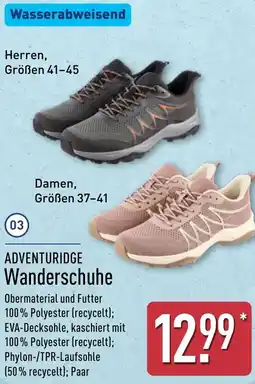 Aldi Nord ADVENTURIDGE Wanderschuhe Angebot
