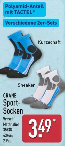 Aldi Nord CRANE Sport- Socken Angebot
