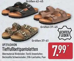 Aldi Nord UP2FASHION Tieffußbettpantoletten Angebot