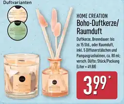 Aldi Nord HOME CREATION Boho-Duftkerze/ Raumduft Angebot