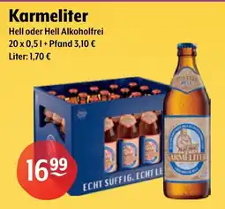 Getränke Hoffmann Karmeliter Hell oder Hell Alkoholfrei Angebot