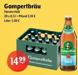 Getränke Hoffmann Gampertbräu Förster Hell Angebot