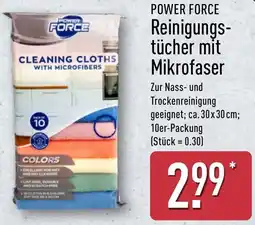 Aldi Nord POWER FORCE Reinigungstücher mit Mikrofaser Angebot
