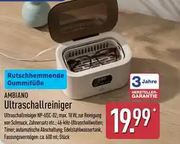 Aldi Nord AMBIANO Ultraschallreiniger Angebot