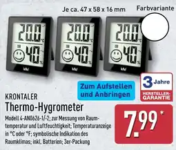 Aldi Nord KRONTALER Thermo-Hygrometer Angebot