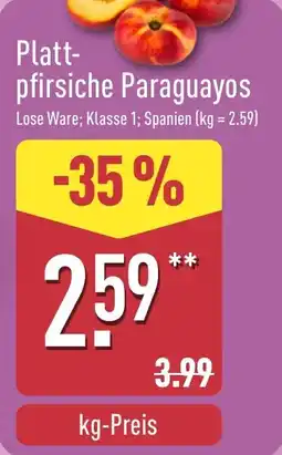 Aldi Nord Plattpfirsiche Paraguayos Angebot
