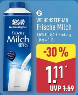 Aldi Nord WEIHENSTEPHAN Frische Milch Angebot