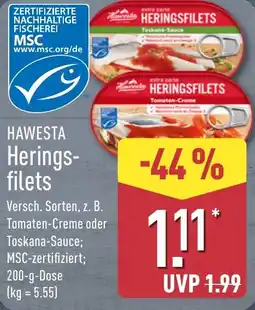 Aldi Nord HAWESTA Heringsfilets Angebot