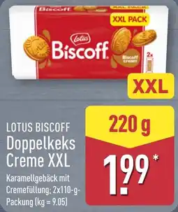 Aldi Nord LOTUS BISCOFF Doppelkeks Creme XXL Angebot