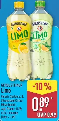 Aldi Nord GEROLSTEINER Limo Angebot
