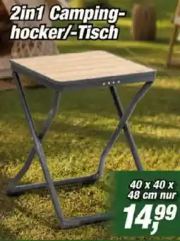 Posten Börse 2in1 Camping- hocker/-Tisch Angebot