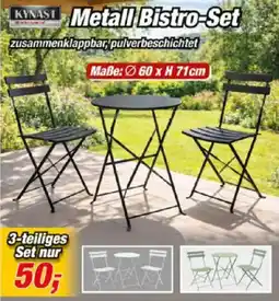 Posten Börse KYNAST Metall Bistro-Set Angebot