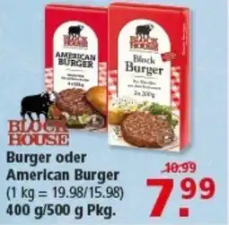 Multi Markt Block house burger oder american burger Angebot