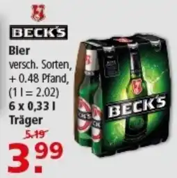 Multi Markt BECK'S Bier Angebot