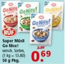 Multi Markt RUF Super Müsli Go Nice! Angebot