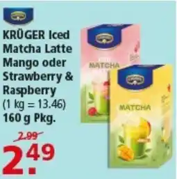 Multi Markt KRÜGER Iced Matcha Latte Mango oder Strawberry & Raspberry Angebot