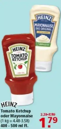 Multi Markt HEINZ Tomato Ketchup oder Mayonnaise Angebot