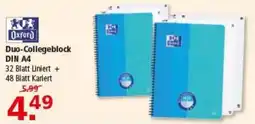 Multi Markt Oxford Duo-Collegeblock DIN A4 Angebot