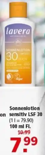 Multi Markt lavera Sonnenlotion sensitiv LSF 30 Angebot