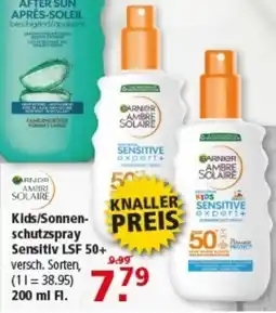 Multi Markt Kids/Sonnenschutzspray Sensitiv LSF 50+ Angebot