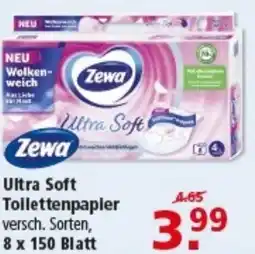 Multi Markt Zewa Ultra Soft Toilettenpapier Angebot