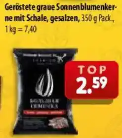 Mix Markt Geröstete graue Sonnenblumenkerne mit Schale, gesalzen Angebot