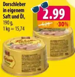 Mix Markt Dorschleber in eigenem Saft und Öl Angebot