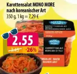 Mix Markt Karottensalat MONO MORE nach koreanischer Art Angebot